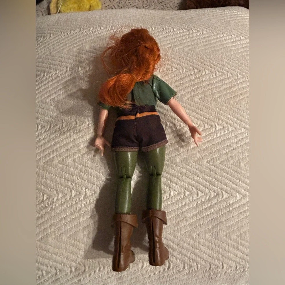 Disney‎ Store Frozen 2 Anna Adventure Doll - Green Jacket/Fur Collar Articulated